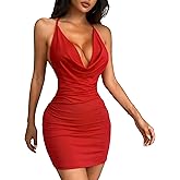 JOTWIS Women Sexy Mini Dress 2025 Summer Backless Dresses Club Night Out Party Cocktail Outfits