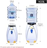 GOODFEER Mini Water Dispenser with Tap 2.5 L 8 Cups for Home Office view 8