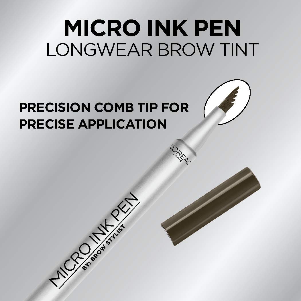 L'Oreal Paris Micro Ink Pen by Brow Stylist, Longwear Brow Tint, Hair