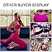 Laisa Sports Women's Compression Thigh Slimming Butt Lift Leggings Hip Push Up Yoga Pants (US X-Small=Asia M, Black)