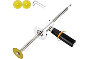 ZJFLNZYC Internal/Inside PVC-ABS Pipe Cutter Tool for Drill,with Handle and 3 Diamond Grit Cutting Wheel,7-Inch Adjustable Cutting Depth,Pvc Pipe Inside Cutter Set with 1/4 Hex Shank Internal Plastic