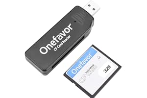 Onefavor CompactFlash Cards Reader, Compact Flash CF Memory Card USB Reader Reader/Writer (with 32MB CF Card)