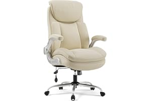 CHAIRKER Executive Office Chair Big and Tall, Adjustable Lumbar Support for Back Pain, BIFMA-Certified Heavy Duty Office Chair Computer Desk Chair with Extra Wide Seat & Thick Armrest Pad