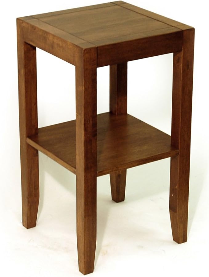 ANYWHERE Solid Wood End / Telephone Table Walnut Effect Amazon.co