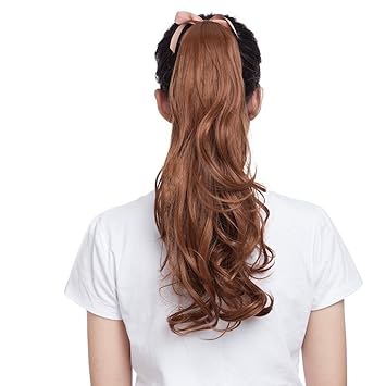 Amazon Com Drawstring Ponytail Extensions Tie Up Ponytail Clip In