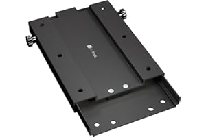 Life Finds Quick Release Mounting Bracket Kit Designed for Trolling Motors, Aluminum Plates, Stainless Steel Hardware, Black,
