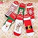Ehdching 6pairs Baby Kids Cartoon Christmas Holiday Toddler Children's Socks (S(1-3 Years))