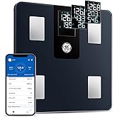 GE Smart Scale for Body Weight and Fat Percentage with All-in-one LCD Display, Digital Bathroom Weight Scales Bluetooth Body 