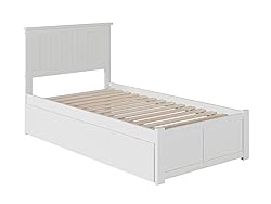 AFI Nantucket Twin Size Platform Bed with Footboard
