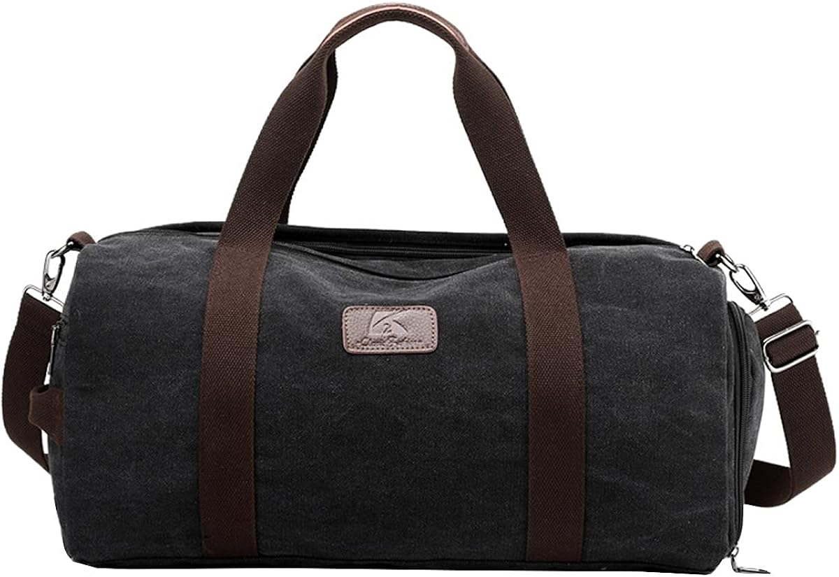 VALIN Women Canvas Bag Black Large Capacity Tote Bag Ladies Shoulder