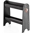 HOTCAN Pine Wood Saddle Rack – Ideal Saddle Stand for Western Horse Gear and Horse Tack Organizers, Suitable for Displaying Trophy Tack at Home (Black)