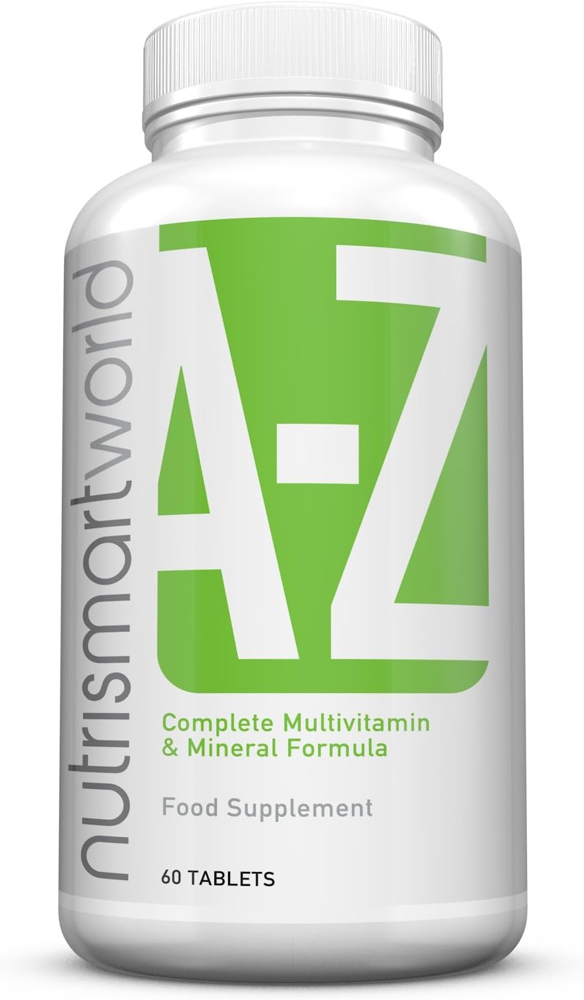 Multivitamin and Mineral A - Z Complete Formula. 31 Vitamin & Mineral Formula, Now with Turmeric, Alpha-Lipoic Acid & Grape Seed Extract. 2 Month Supply. Made in The UK. GMP.