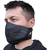 Grace Folly Neoprene Winter Half Face Mask- Ski, Snowboarding, Motorcycle. with Air Vents (Black)