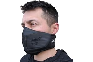 Grace Folly Neoprene Winter Half Face Mask- Ski, Snowboarding, Motorcycle. with Air Vents (Black)