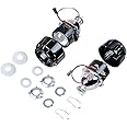 2pcs Xenon 2.5" Mini Bixenon Projector Lens & Black Shroud H1/H4/H7 Compatible with Left Hand Drive