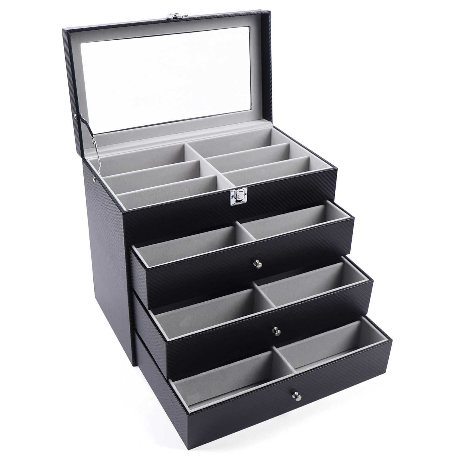Eapmic 4 layer 24Slots Eyeglass Sunglass Storage