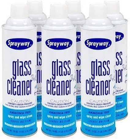 Amazon Com Sprayway Glass Cleaner 6 Cans Health Personal Care
