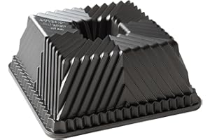 Nordic Ware 80577 Bundt Squared Pan, 10-Cup Capacity, Graphite