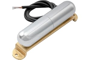 MUSICLILY Artec LSA70 Alnico 5 Lipstick Single Coil Neck Pickup 7.5K for Strat Style Electric Guitar, Chrome