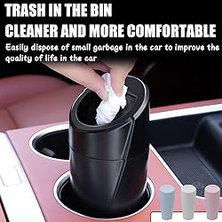 Osilly Car Trash Can with Lid, Mini Portable