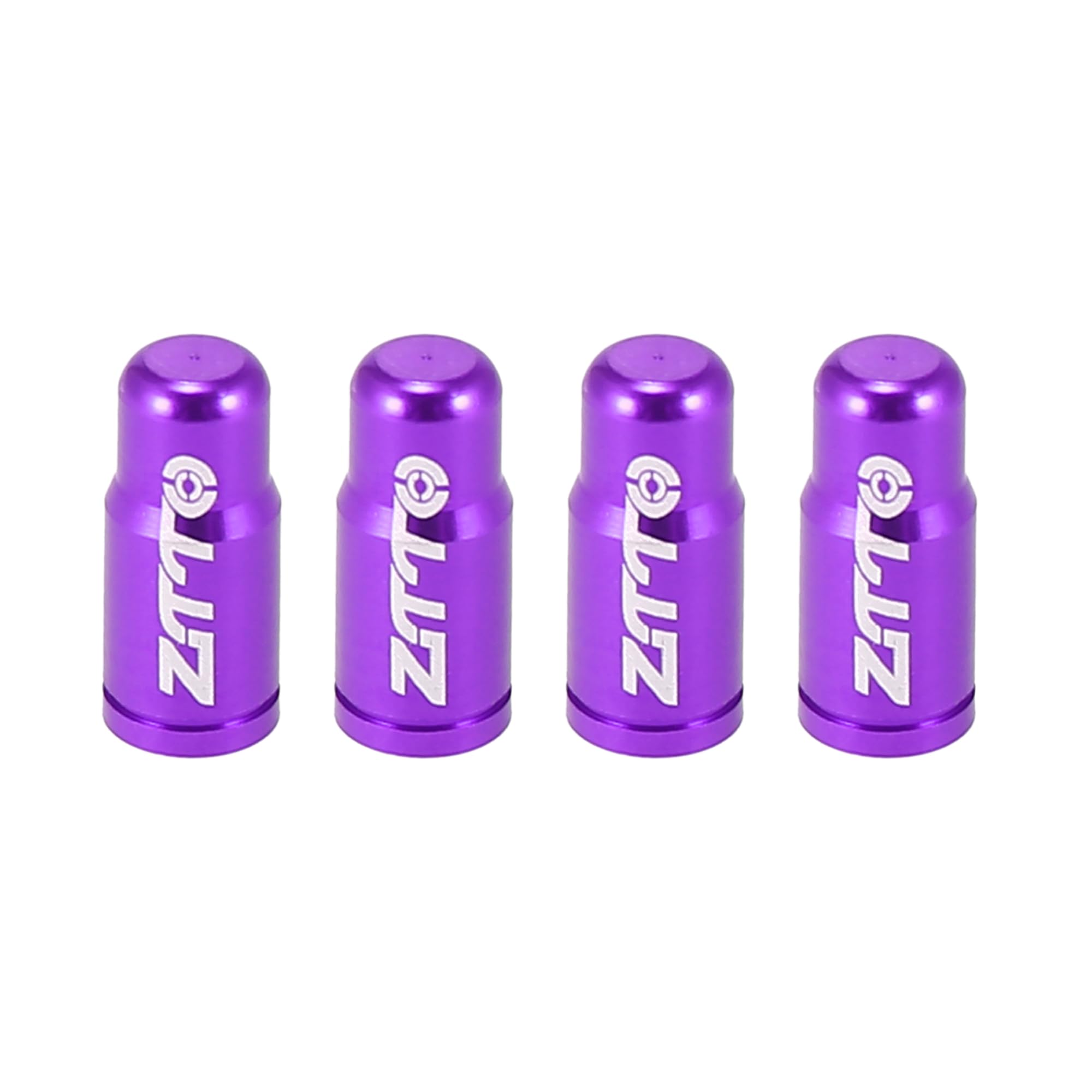 X AUTOHAUX 4pcs Tire Valve Caps French Dust Covers for Bicycle Road Bike Purple
