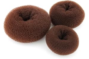 3PCS(Small+Medium+Large) Women Hair Bun Maker Styler Rings Donut Buns Doughnut Shaper Chignon Former Bun Updo Hair Styling Ac