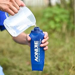 AONIJIE 2 Pack Soft Water Bottle, TPU Collapsible
