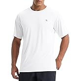 baleaf Men's UPF 50+ Sun Protection Shirts UV SPF Short Sleeve T-Shirts Rash Guard Quick Dry Lightweight Hiking Athletic