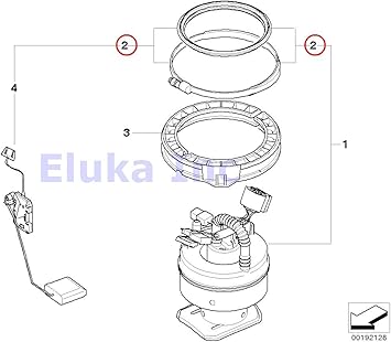 Amazon Com Bmw Genuine Seal With Clamp For Fuel Pump Right 128i 128i 328i 328xi 328i 328xi 328i 328xi 328i 328xi 328i 328i Automotive