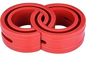 MIYINLA Shock Absorber, 2pc Car Shock Absorber Buffer Spring Bumper Cushion Red TPE Type A-F(B+)