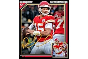 WHZKCYH American Football Sports Chiefs Poster For Kids Fun Teen Birthday Christmas Gifts Patrick Mahomes Rugby Star Posters Canvas Wall Art Print Picture For Home Room Decor