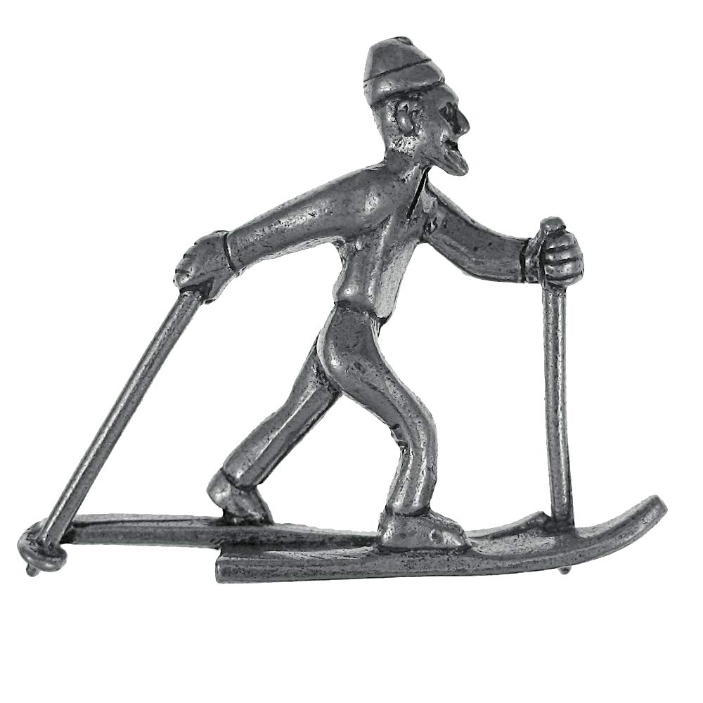  Jim Clift Design Cross Country Skier Lapel Pin