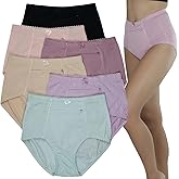 ToBeInStyle Women's High Waisted Zippered Front Pocket Pastel Girdle Panties Briefs