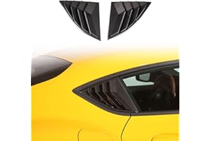 CHEAYAR Fit for Toyota Supra GR A90 A91 MK5 2019-2022 Rear Side Window Louver Cover, Rear Window Shutters Trim Cover Stickers Made of ABS (Carbon Fiber Pattern)