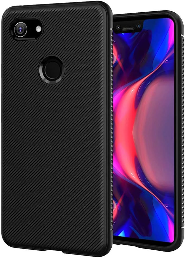 Tuopuna Air Armor for Google Pixel 3 Case with Durable Flex and Easy Grip Design Cover for Google Pixel 3(2018)-Black