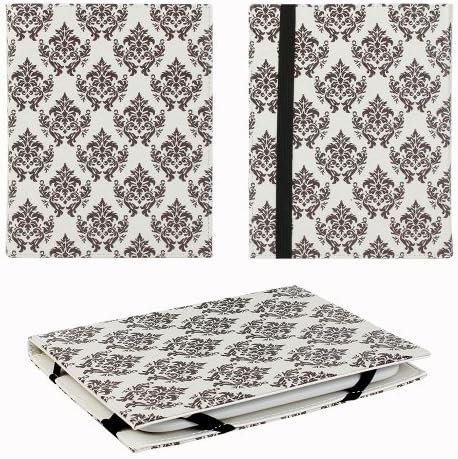 JAVOedge Vintage Baroque Pattern 6" Universal eReader Book Case for the Nook Touch, Glowlight, Kobo Glo, Touch, Kindle
