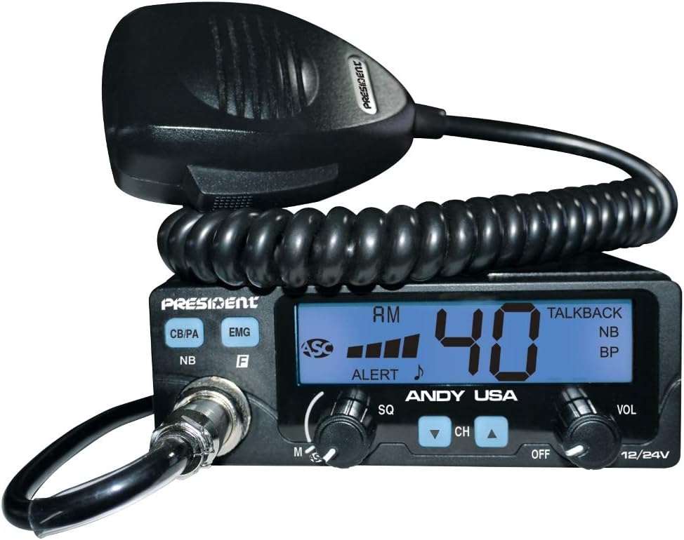 President Andy AM USA 12/24V with NOAA Weather Channels & Alert!: Electronics