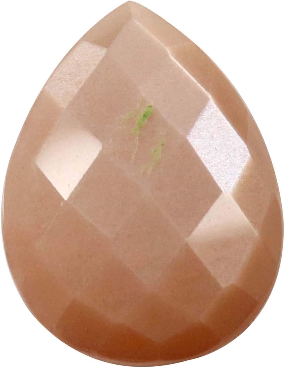 Gems&JewelsHub Peach Moonstone Natural Cut Faceted Pear Loose Gemstone