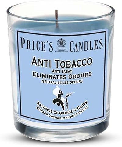 Price's Anti Tobacco Jar Candle with Orange and Clove Fragrance