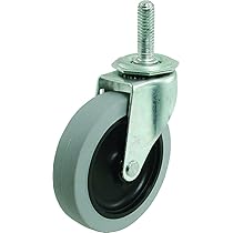 Gerrit 6-inch Industrial Swivel M30 Threaded Stem Casters (4