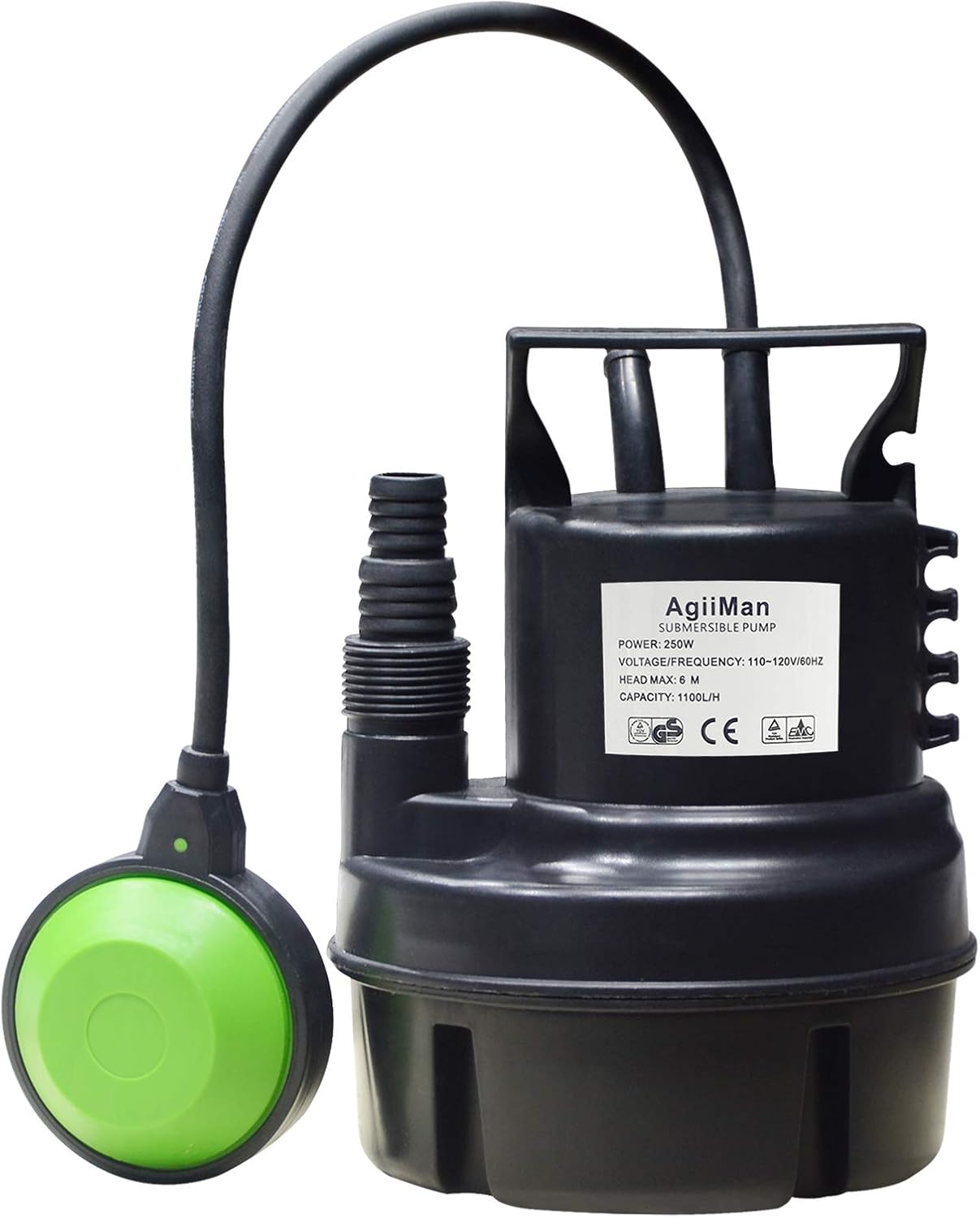 AgiiMan Submersible Utility Sump Pump Electric Heavy clean Water pool Pump for Automatic