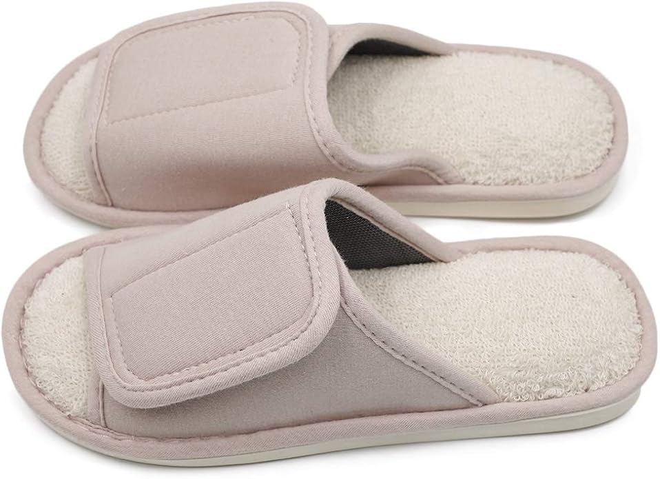 womens velcro slippers swollen feet