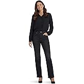 NYDJ Womens Petite Marilyn Straight Jeans in French Nighfall
