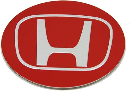 Amazon ホンダ 55 5 Mm車ホイールセンターハブキャップステッカーエンブレムフラットサーフェスg012 4pcs エンブレム 車 バイク