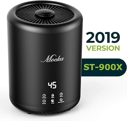 Mooka St900x Humidificateur De Remplissage Superieur Avec Controle De L Humidite Bureau Chambre De Bebe Chambre Jardin Et Salle De Guitare Amazon Fr Cuisine Maison