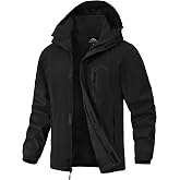 Zoofly Mens Hiking Jacket Waterproof with Hood Lightweight Windbreaker for Outdoor Travel