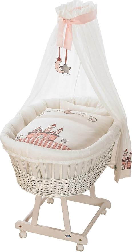 Alvi Bassinet Oval Size 46x80 Cm Painted White Amazon De Kuche Haushalt