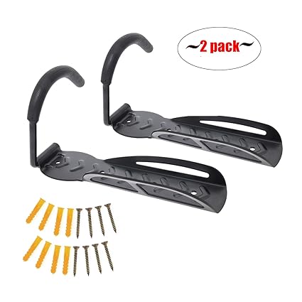  Auwey 2pcs Bike Wall Mount Hook Rack Holder