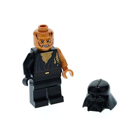 1 x Lego System Figur Star Wars Episode 3 Anakin Skywalker Torso schwarz Battle Damaged Narben Darth Vader Helm für Set 8096 