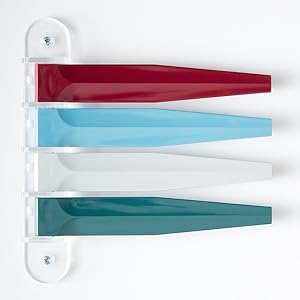Exam Room Signals - Kull Industries - Medical Door Flags for Hospitals, Doctors Offices, Clinics (Designer Colors, 4 Flag System, 7")